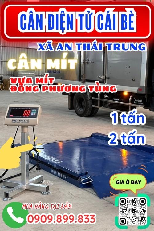 Cân điện tử ở An Thái Trung Cái Bè Tiền Giang- cân mít